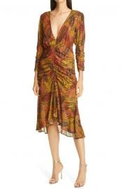 Crosby Ave Ruched Midi Dress at Nordstrom